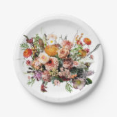Wildblume Bouquet Floral Pappteller (Vorderseite)