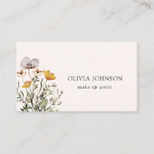 Wildblume Bouquet Floral Visitenkarte (Vorderseite)