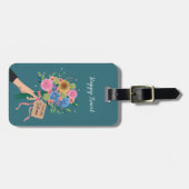 Wildblume Bouquet Gepäckanhänger (Vorderseite horizontal)