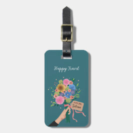 Wildblume Bouquet Gepäckanhänger