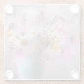 Wildblume Bouquet Glasuntersetzer (Rückseite)