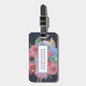 Wildblume Bouquet Personalisiert Gepäckanhänger (Vorderseite vertikal)