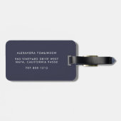 Wildblume Bouquet Personalisiert Gepäckanhänger (Rückseite horizontal)