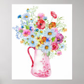Wildblume Bouquet Poster (Vorne)