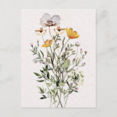 Wildblume Bouquet Postkarte (Vorderseite)