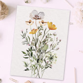 Wildblume Bouquet Postkarte