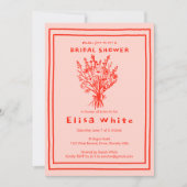 Wildblume Bouquet Rustic Whimsical Brautparty Einladung (Vorderseite)