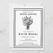 Wildblume Bouquet Rustic Whimsical Brautparty Einladung (Vorderseite)