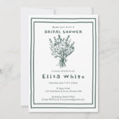 Wildblume Bouquet Rustic Whimsical Brautparty Einladung (Vorderseite)