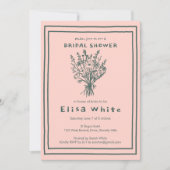 Wildblume Bouquet Rustic Whimsical Brautparty Einladung (Vorderseite)