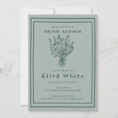 Wildblume Bouquet Rustic Whimsical Brautparty Einladung (Vorderseite)