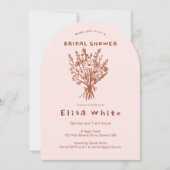 Wildblume Bouquet Rustikale Arch Whimsical Dusche Einladung (Vorderseite)