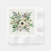 Wildblume Bouquet Serviette (Vorderseite)