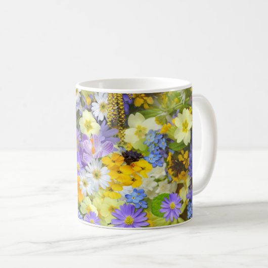 Wildblume Bouquet Tasse (VorderseiteRechts)