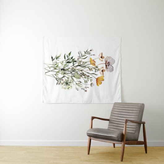 Wildblume Bouquet Wandteppich (Beispiel (Horizontal))