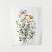 Wildblume Bouquet Wandteppich (Vorderseite)