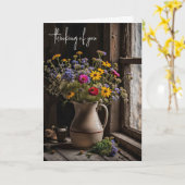 Wildblume Bouquet zum Nachdenken Karte (Gelbe Blume)