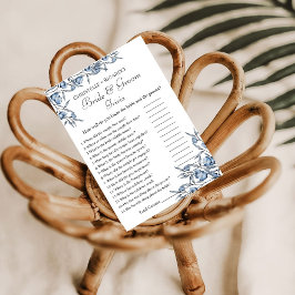 Wildblume Braut & Bräutigam Trivia Brautparty Ankündigung