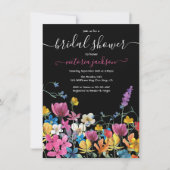 Wildblume Brautdusche Einladung (Vorderseite)