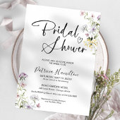 Wildblume Brautdusche Einladung