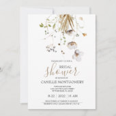 Wildblume Brautdusche Einladung (Vorderseite)