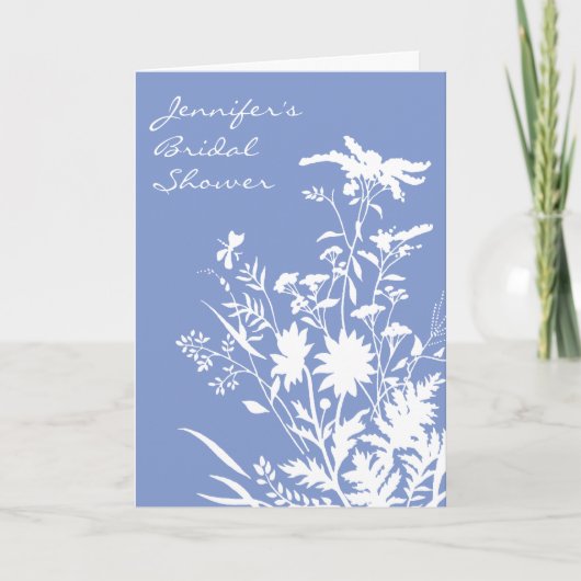 Wildblume Brautdusche Einladung - 12x18 Card (Vorderseite)