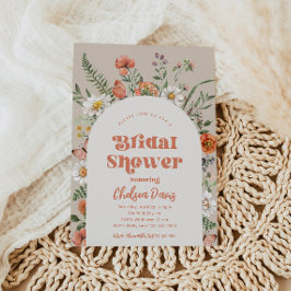 Wildblume Brautdusche Einladung | Bridal