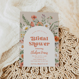 Wildblume Brautdusche Einladung | Bridal