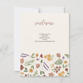 Wildblume Brautdusche Einladung Einlage