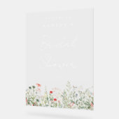 Wildblume Brautparty Acrylschild (Winkel)