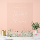 Wildblume Brautparty Acrylschild (Hochzeit)