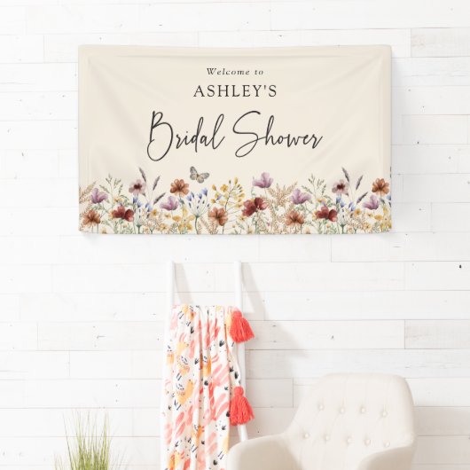Wildblume Brautparty Banner (Insitu)