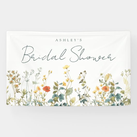 Wildblume Brautparty Banner (Horizontal)