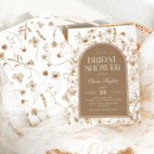 Wildblume Brautparty Beige Floral Einladung