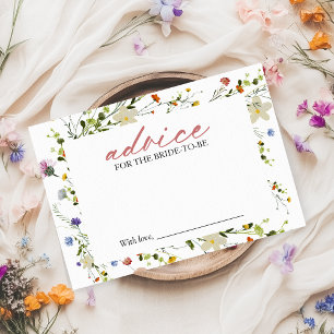Wildblume Brautparty Beratung für die Bride Card Einladung