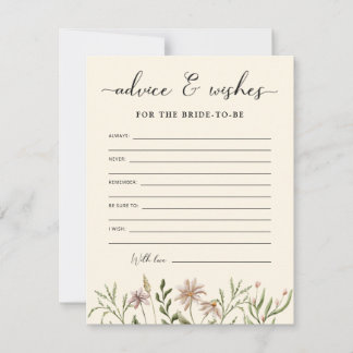 Wildblume Brautparty Beratung & Wünsche