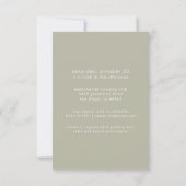 Wildblume Brautparty botanischer Blumenrahmen Einladung (Rückseite)