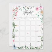 Wildblume Brautparty Bridal Geschenk Bingo Spiel Einladung (Vorderseite)