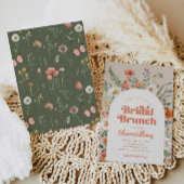 Wildblume Brautparty Brunch Einladung