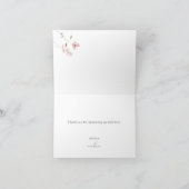 Wildblume Brautparty Danke Karte (Innenseite)