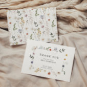 Wildblume Brautparty Danke Karte