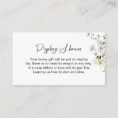 Wildblume Brautparty Display Dusche Begleitkarte (Vorderseite)