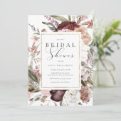 Wildblume Brautparty Einladung (Stehend Vorderseite)