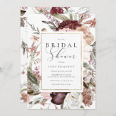Wildblume Brautparty Einladung (Vorne/Hinten)