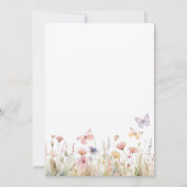 Wildblume-Brautparty Einladung (Rückseite)