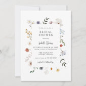 Wildblume Brautparty Einladung (Vorderseite)