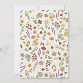 Wildblume Brautparty Einladung (Rückseite)