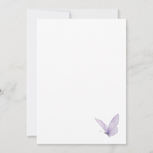 Wildblume-Brautparty Einladung (Rückseite)