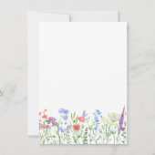 Wildblume Brautparty Einladung (Rückseite)