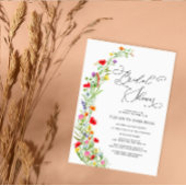 Wildblume Brautparty Einladung